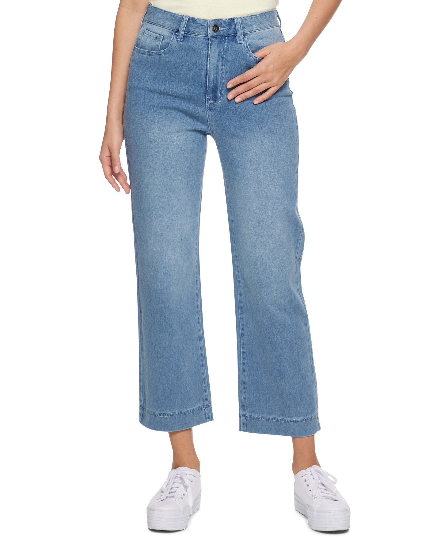 デニム・ジーパン RONRON WIDE DENIM PANTS MEDIUM BLUE デニム・ジーパン RONRON WIDE DENIM PANTS MEDIUM BLUE