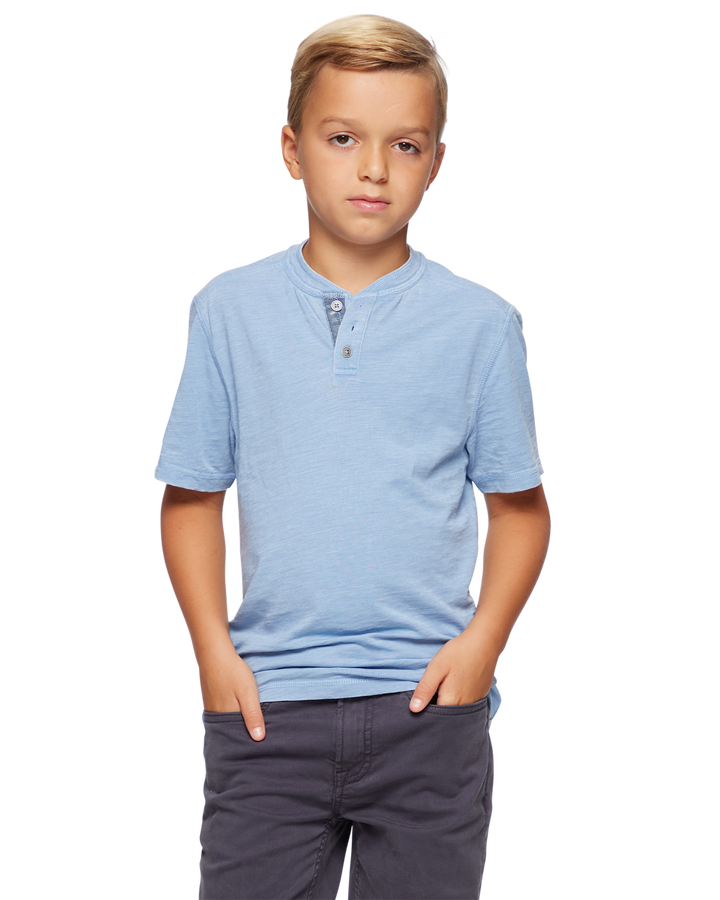 BOYS CHATHAM VINTAGE SOFT HENLEY