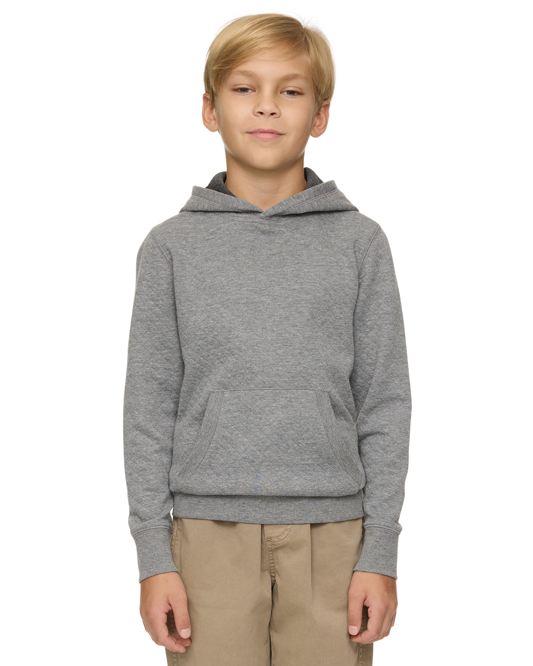 BOYS BRADNER SUPER-SOFT QUILTED HOODIE