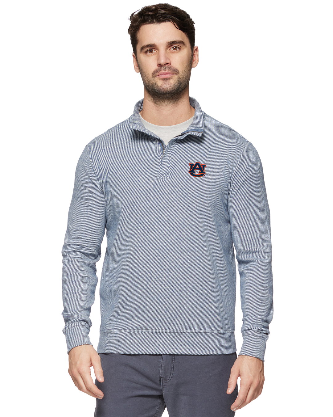 AUBURN HERO STRETCH KNIT 1/4-ZIP