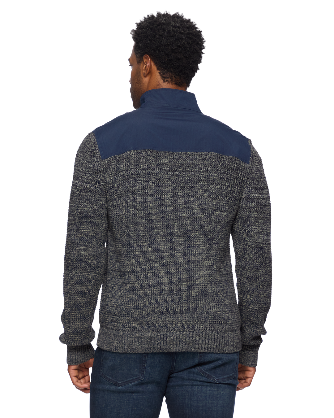 VENTURA MIXED MEDIA 1/4-ZIP SWEATER