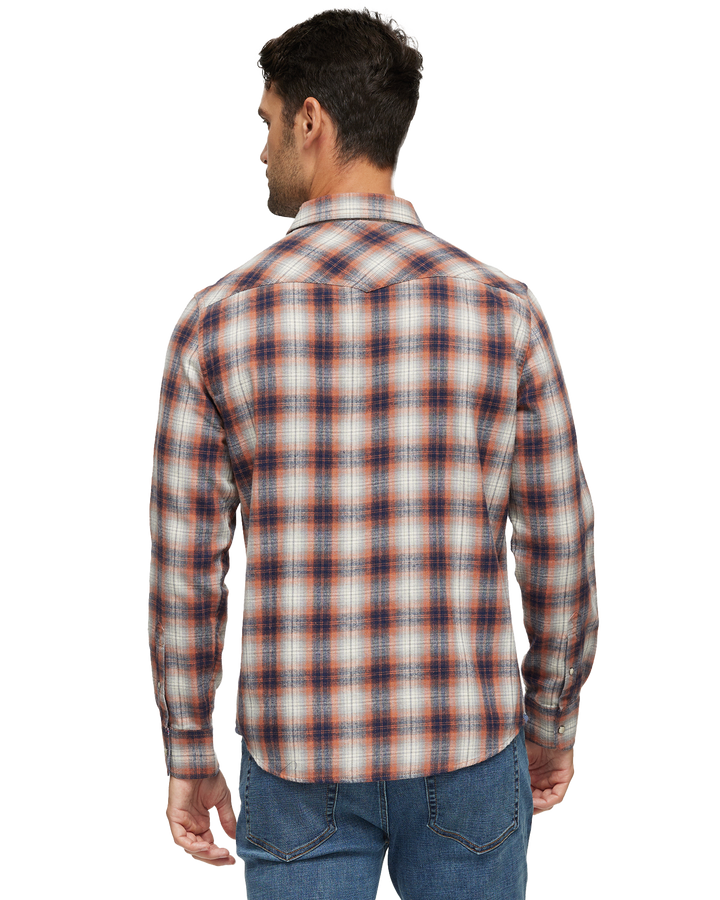 TEXAS FRANKLIN VINTAGE WASHED WESTERN FLANNEL SHIRT