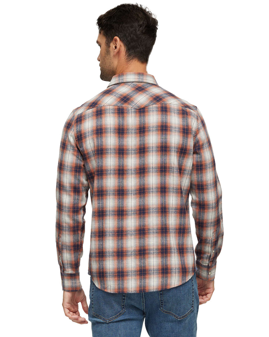 AUBURN FRANKLIN VINTAGE WASHED WESTERN FLANNEL SHIRT