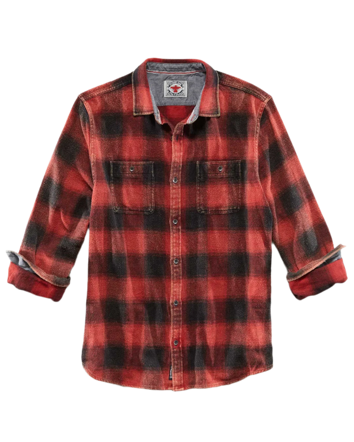 SHAW VINTAGE WASHED FLANNEL SHIRT BIG & TALL