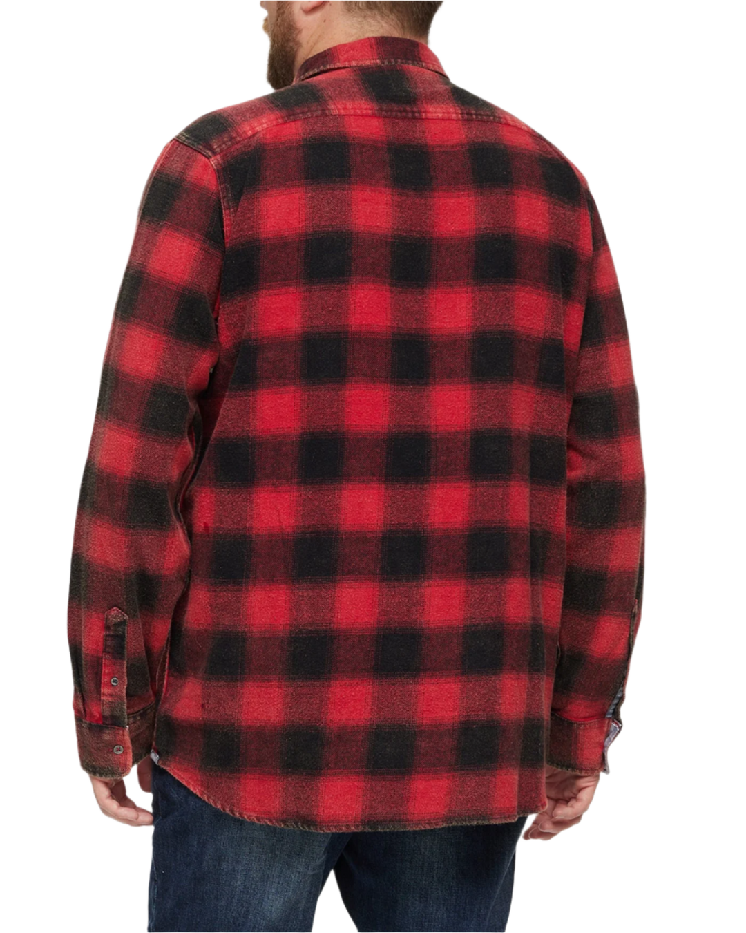 SHAW VINTAGE WASHED FLANNEL SHIRT BIG & TALL