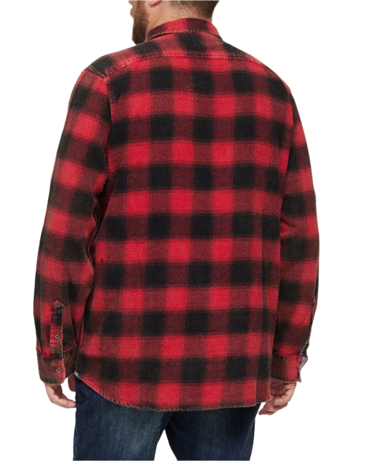 SHAW VINTAGE WASHED FLANNEL SHIRT BIG & TALL