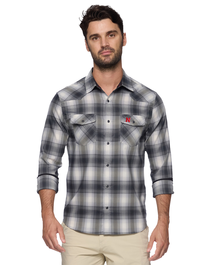 NEBRASKA UPF PERFORMANCE WESTERN SHIRT