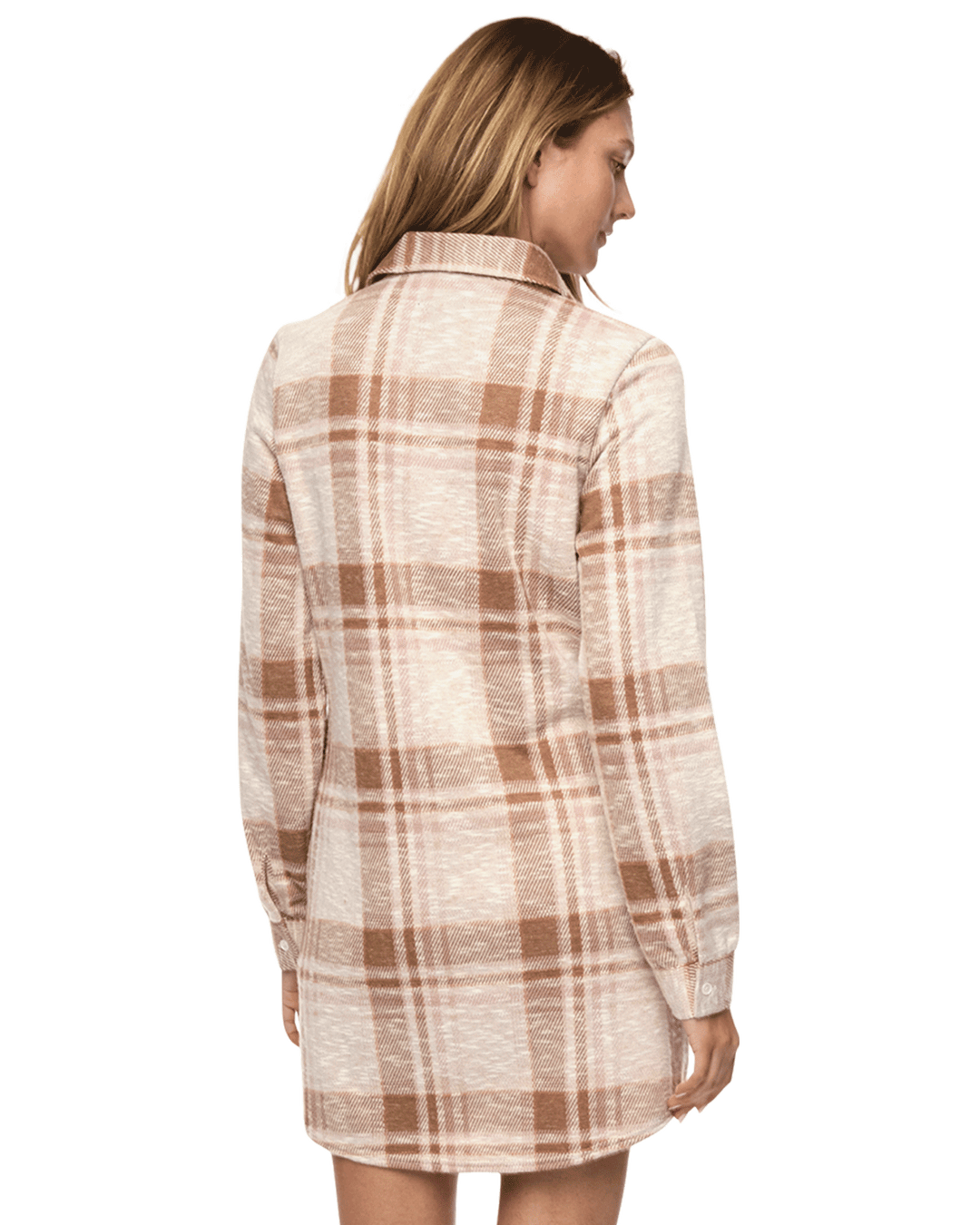 HERO STRETCH FLANNEL MINI DRESS