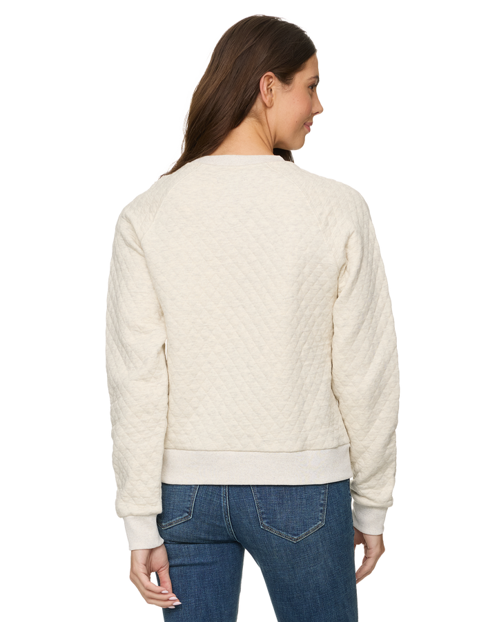 KANSAS STATE WOODLAWN QUILTED CREWNECK