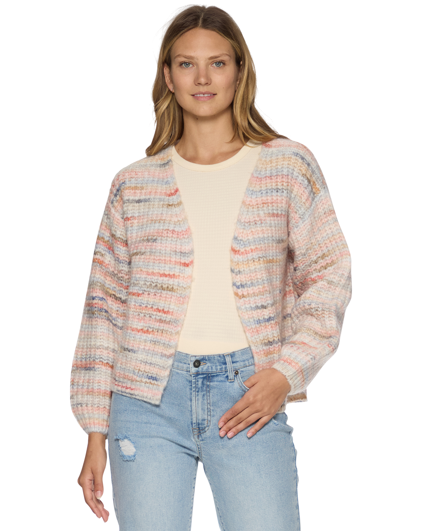 トップス andwang fur bonbon cardigan Fur bonbon cardigan (gray)