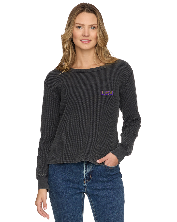 LSU FAYSTON WAFFLE TOP