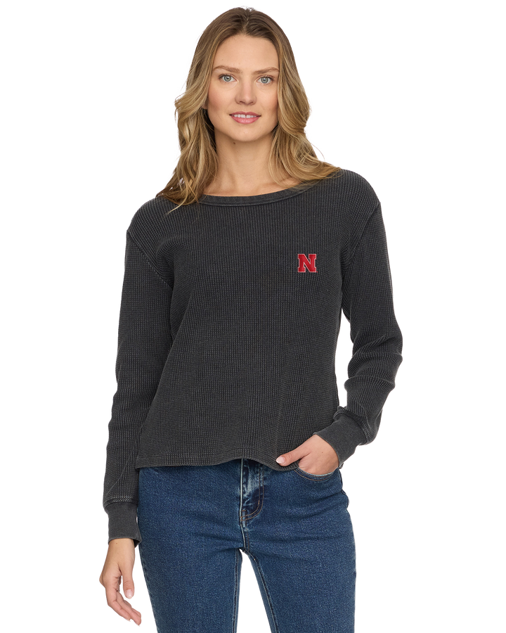NEBRASKA FAYSTON WAFFLE TOP