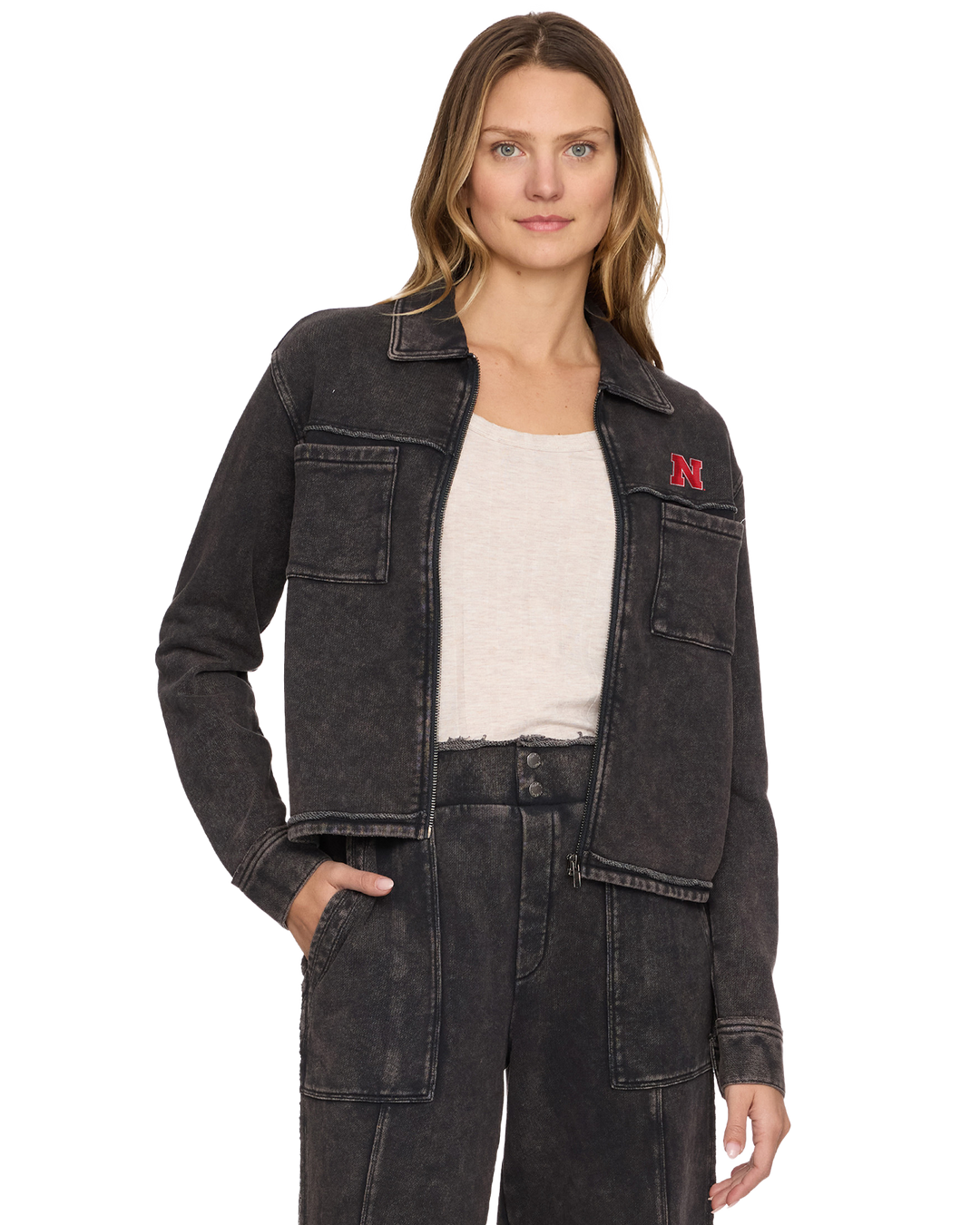 NEBRASKA CHARLOTTE FRENCH TERRY JACKET