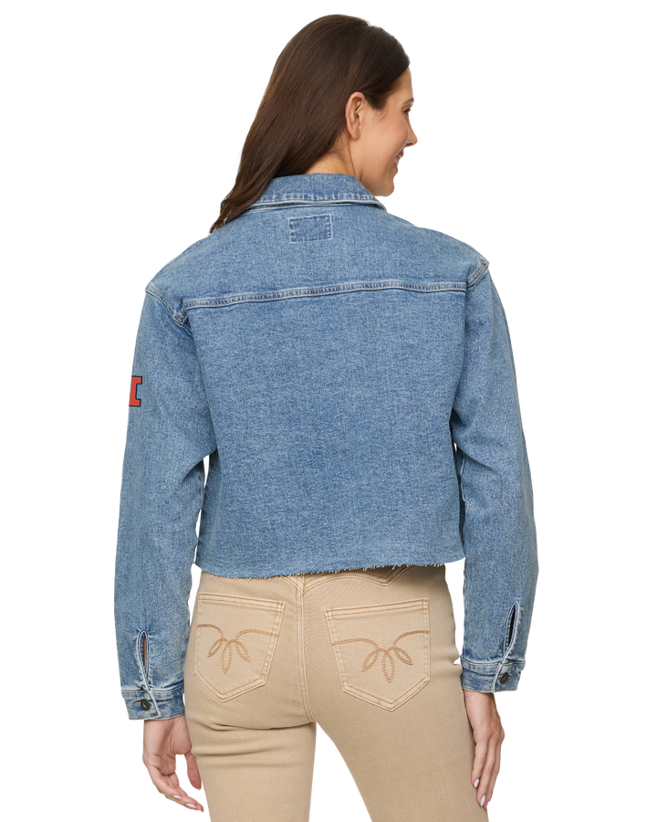 ILLINOIS SIDNEY CROPPED DENIM JACKET