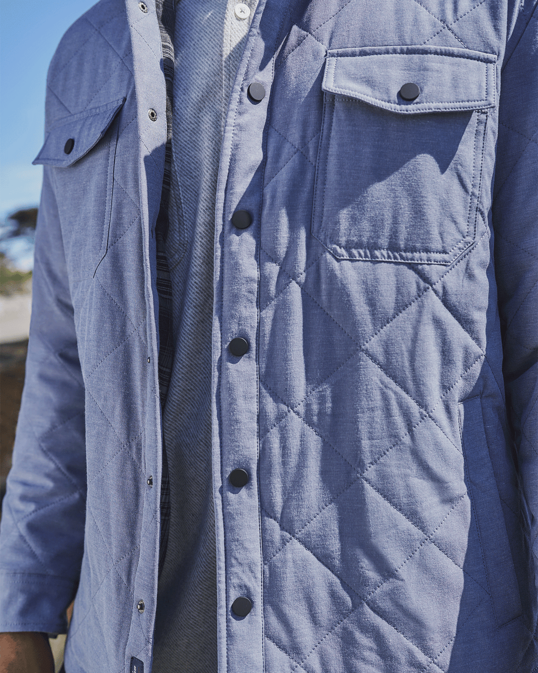 CHAPIN FLANNEL-LINED QUILTED JACKET