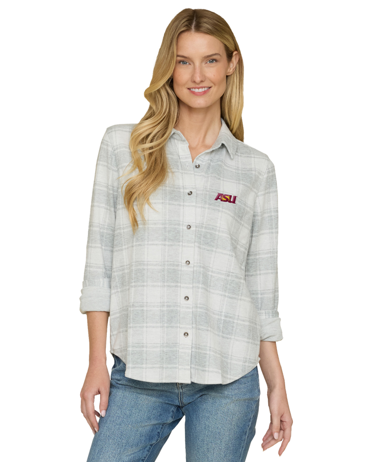 ASU WOMEN'S HERO STRETCH FLANNEL SHIRT