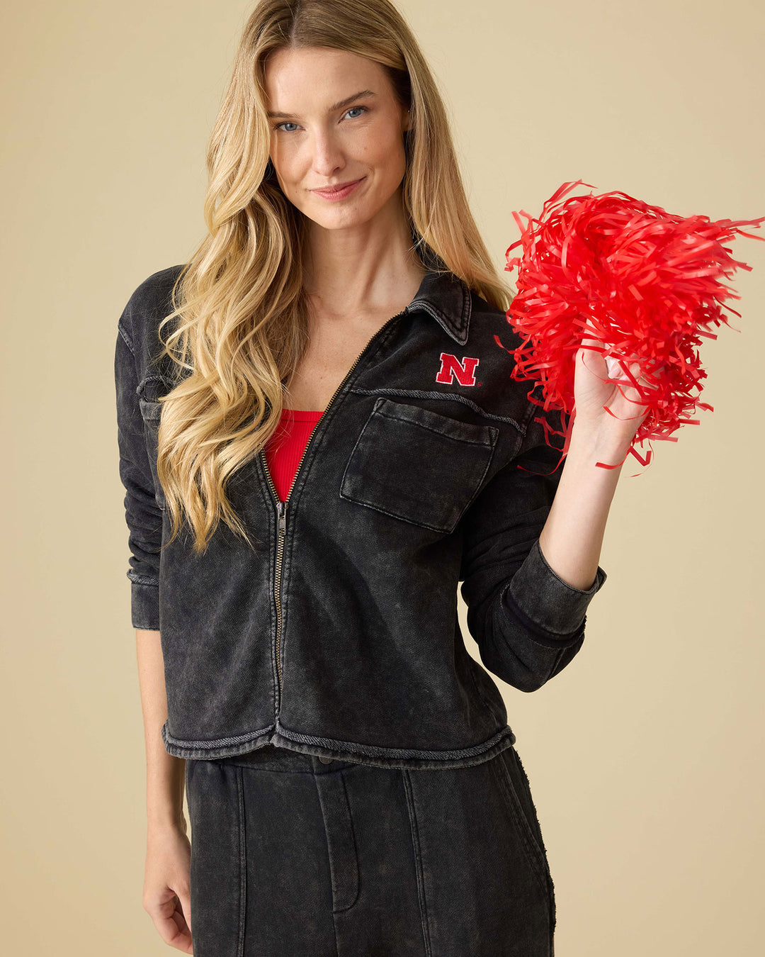 NEBRASKA CHARLOTTE FRENCH TERRY JACKET
