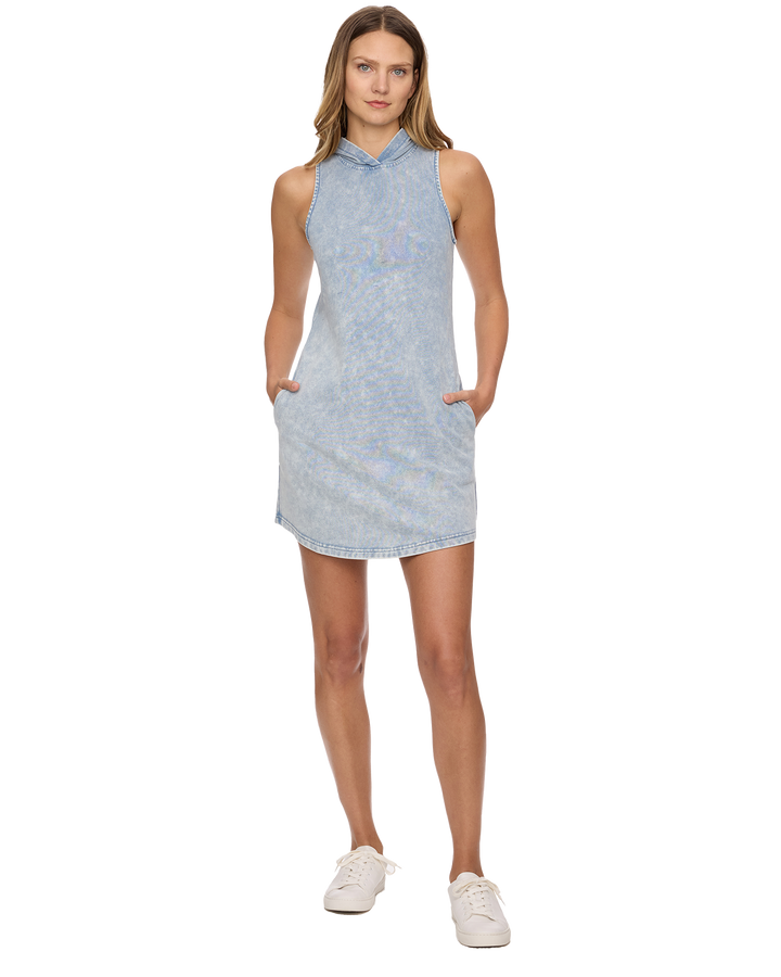 SHIRLEY HOODED MINI DRESS