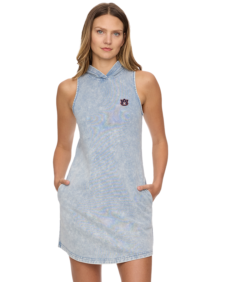 AUBURN SHIRLEY HOODED MINI DRESS