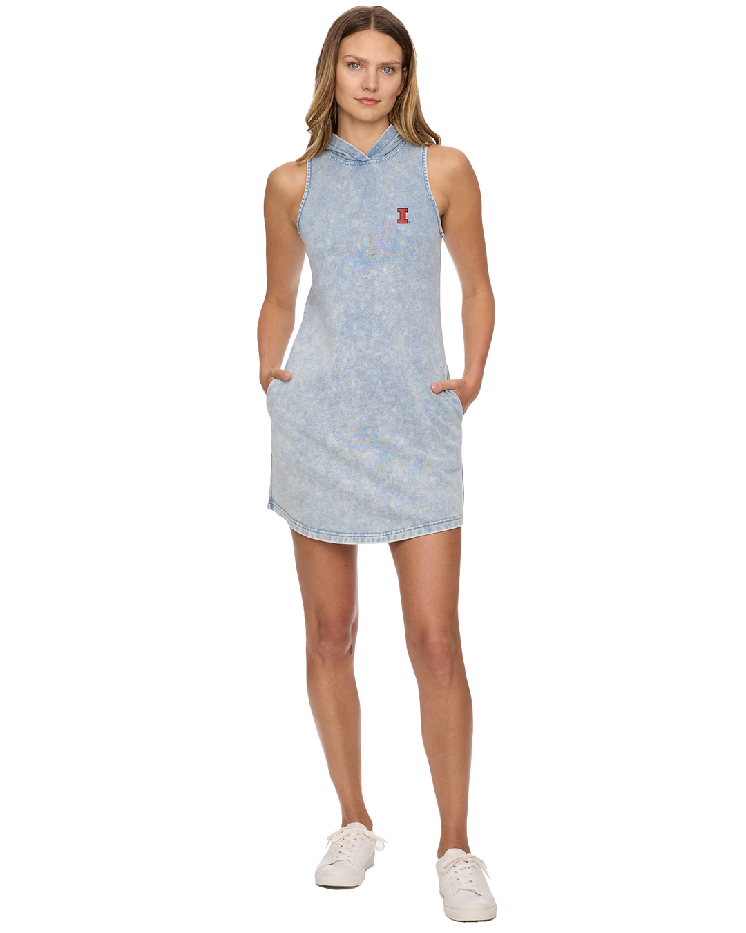 ILLINOIS SHIRLEY HOODED MINI DRESS