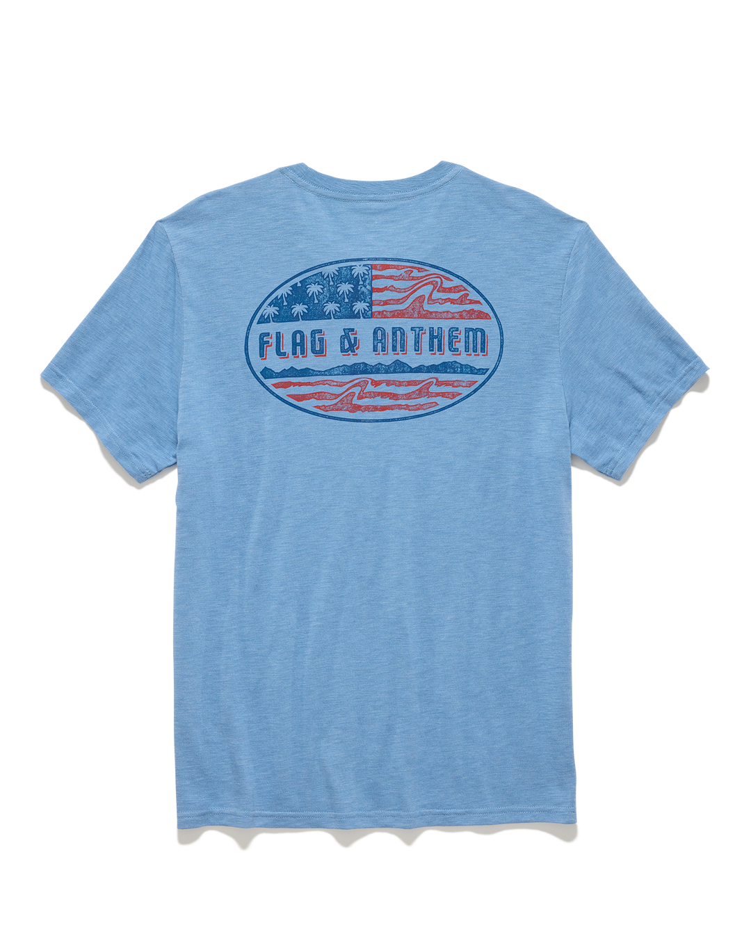 AMERICANA PALM FLAG SLUB TEE