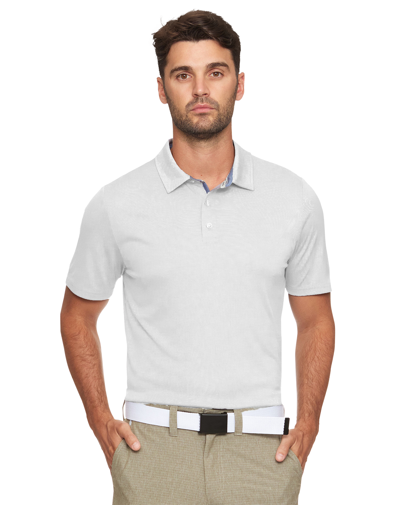 ERECTRICGOLF FIVEBUTTONS POLO WHITE Lサイズ