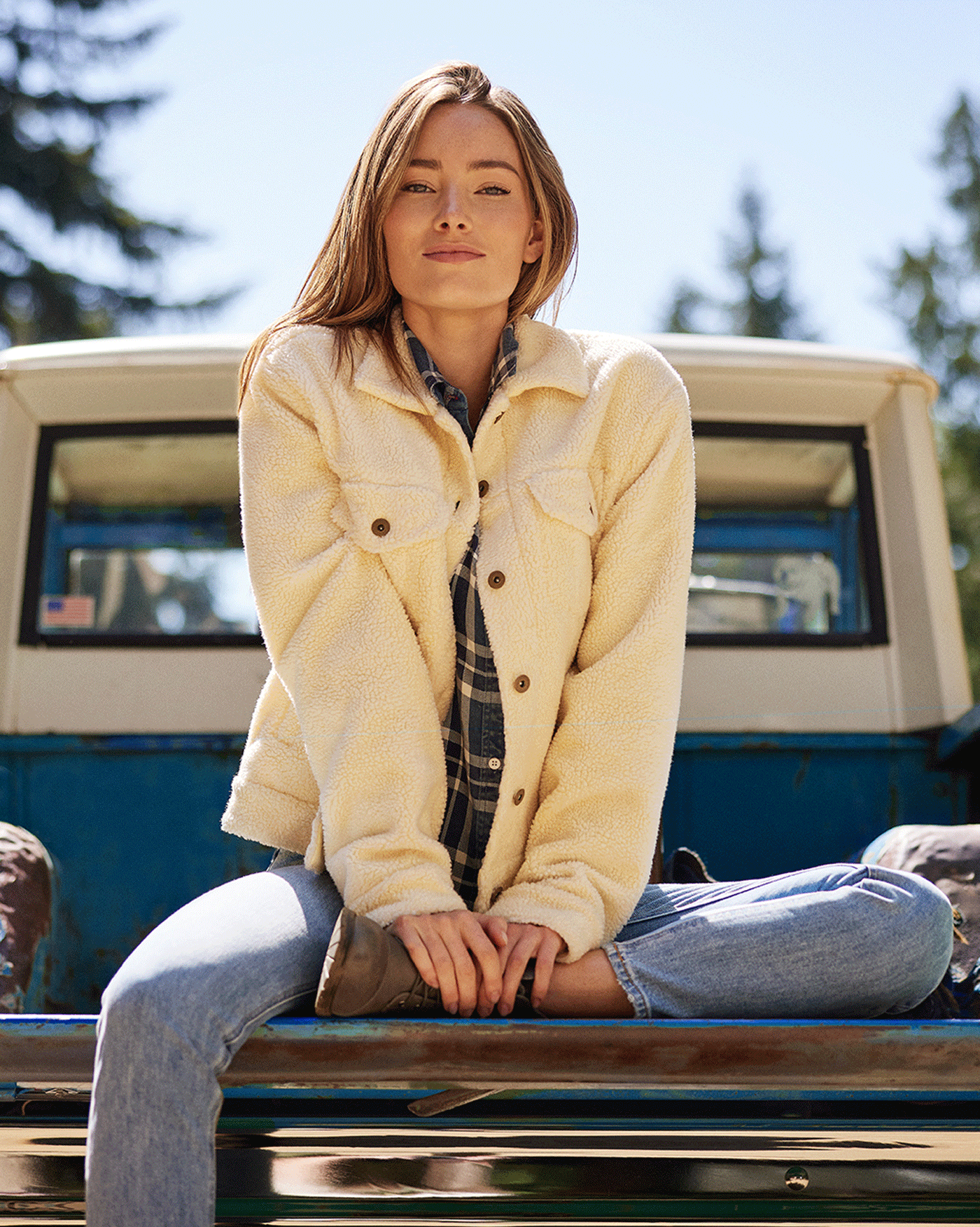Women's sherpa trucker 2025 jacket