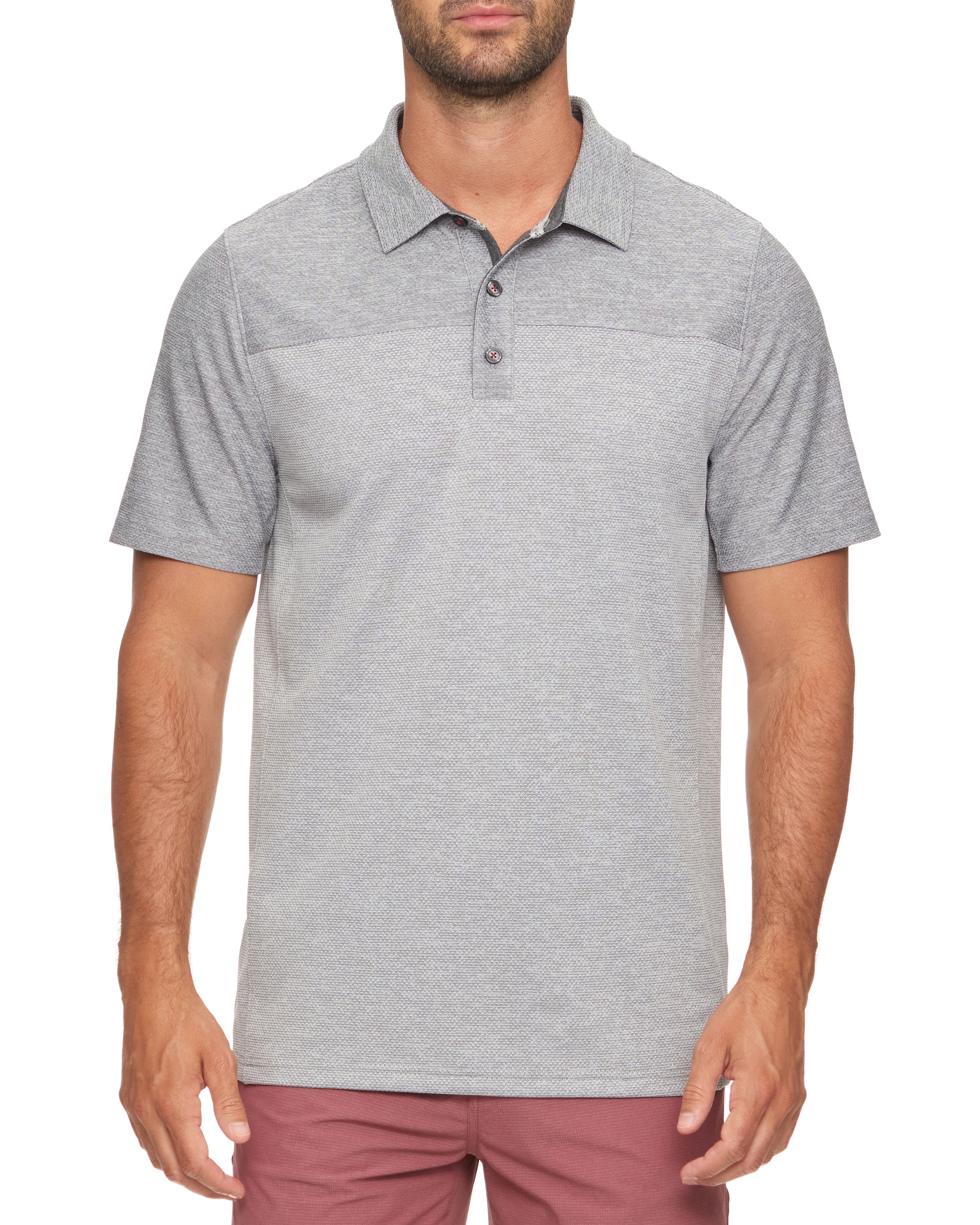 Flag & Anthem Louisville Blocked Polo Shirts in Grey | Men's Regular Size Medium | Polyester | Stitch Fix