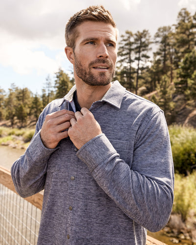 HERO TEXTURED KNIT FLANNEL SHIRT