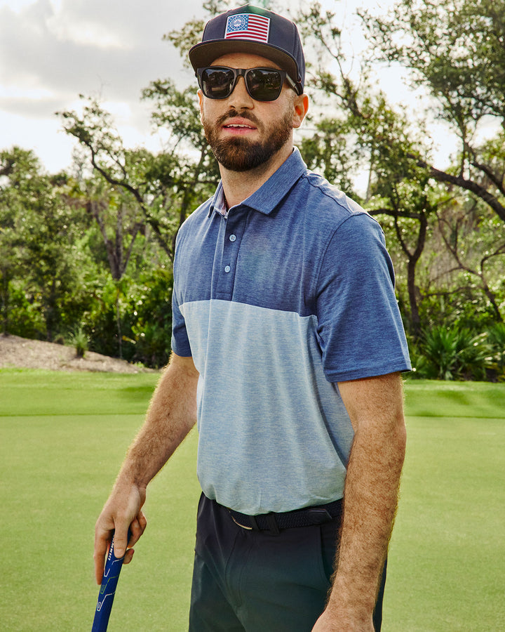ELITE SOLID BLOCKED PERFORMANCE POLO