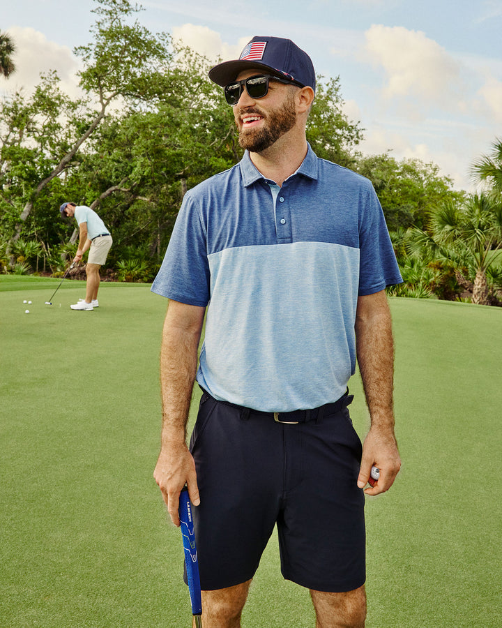 ELITE SOLID BLOCKED PERFORMANCE POLO