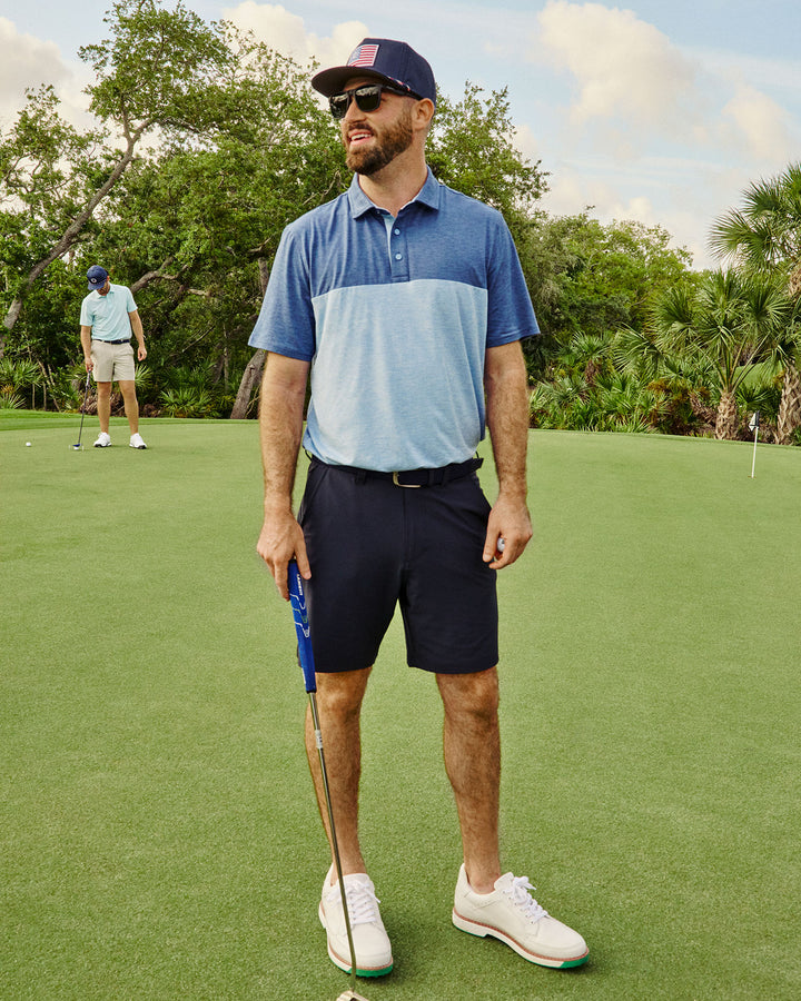 ELITE SOLID BLOCKED PERFORMANCE POLO