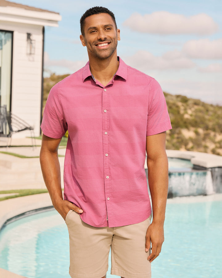 MONROE STRIPED TEXTURED SHIRT
