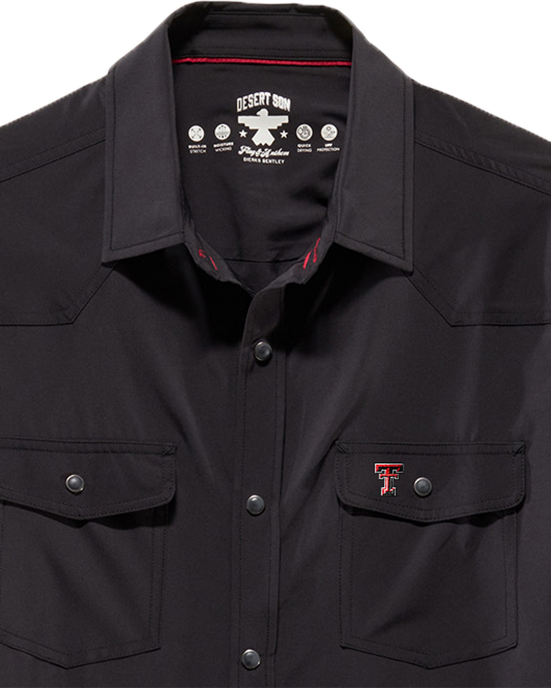 TEXAS TECH LONGMONT UPF PERFORMANCE WESTERN SHIRT