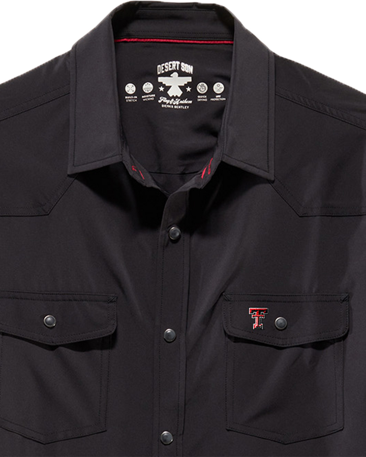 TEXAS TECH LONGMONT UPF PERFORMANCE WESTERN SHIRT