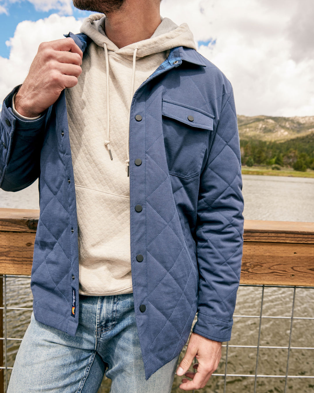 CHAPIN FLANNEL-LINED QUILTED JACKET BIG & TALL