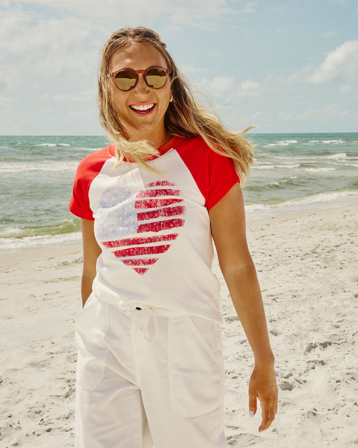 A250 FLAG RAGLAN TEE
