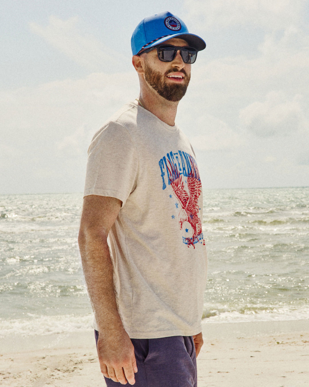 AMERICANA VINTAGE EAGLE SLUB TEE