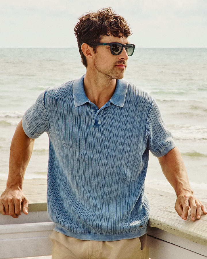 A250 GAFFNEY VINTAGE WASHED SWEATER POLO