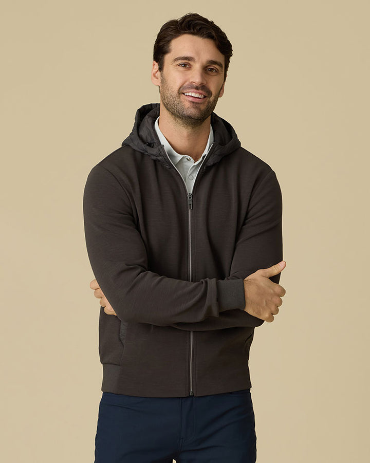THOMASTON STRETCH FULL-ZIP HOODED JACKET