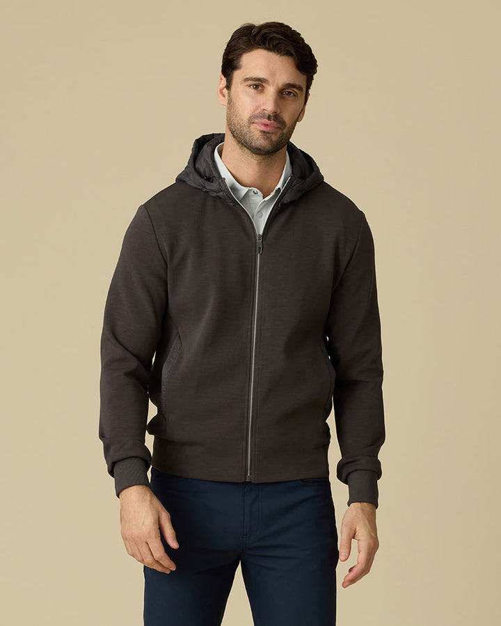 THOMASTON STRETCH FULL-ZIP HOODED JACKET