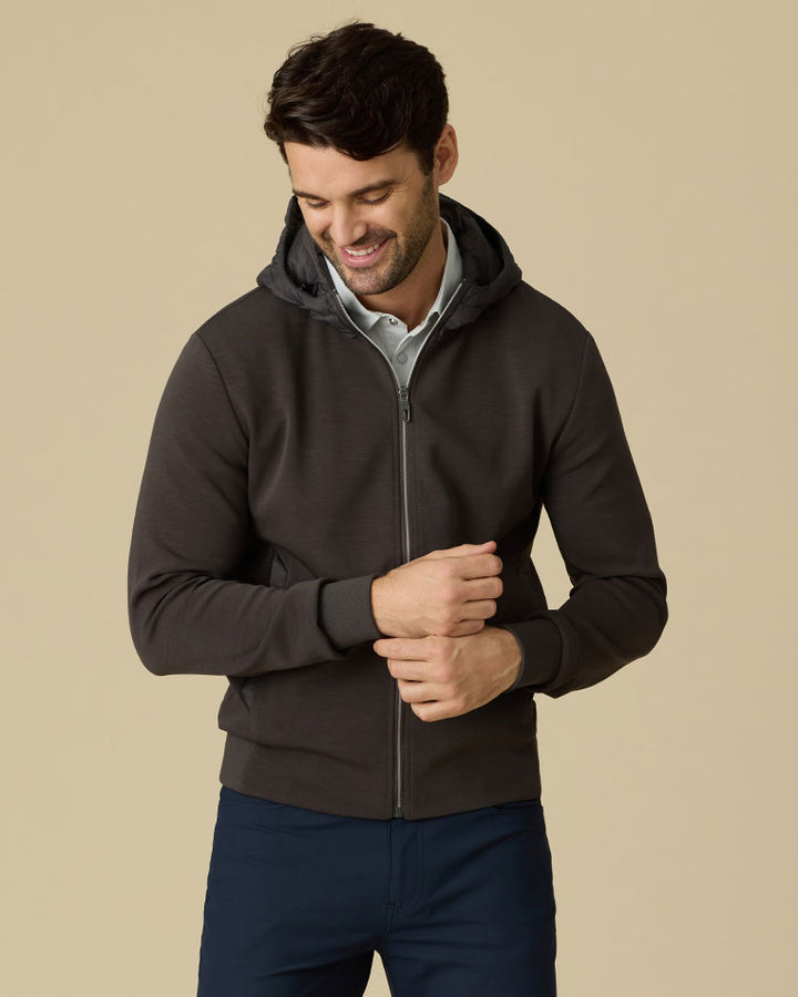 THOMASTON STRETCH FULL-ZIP HOODED JACKET