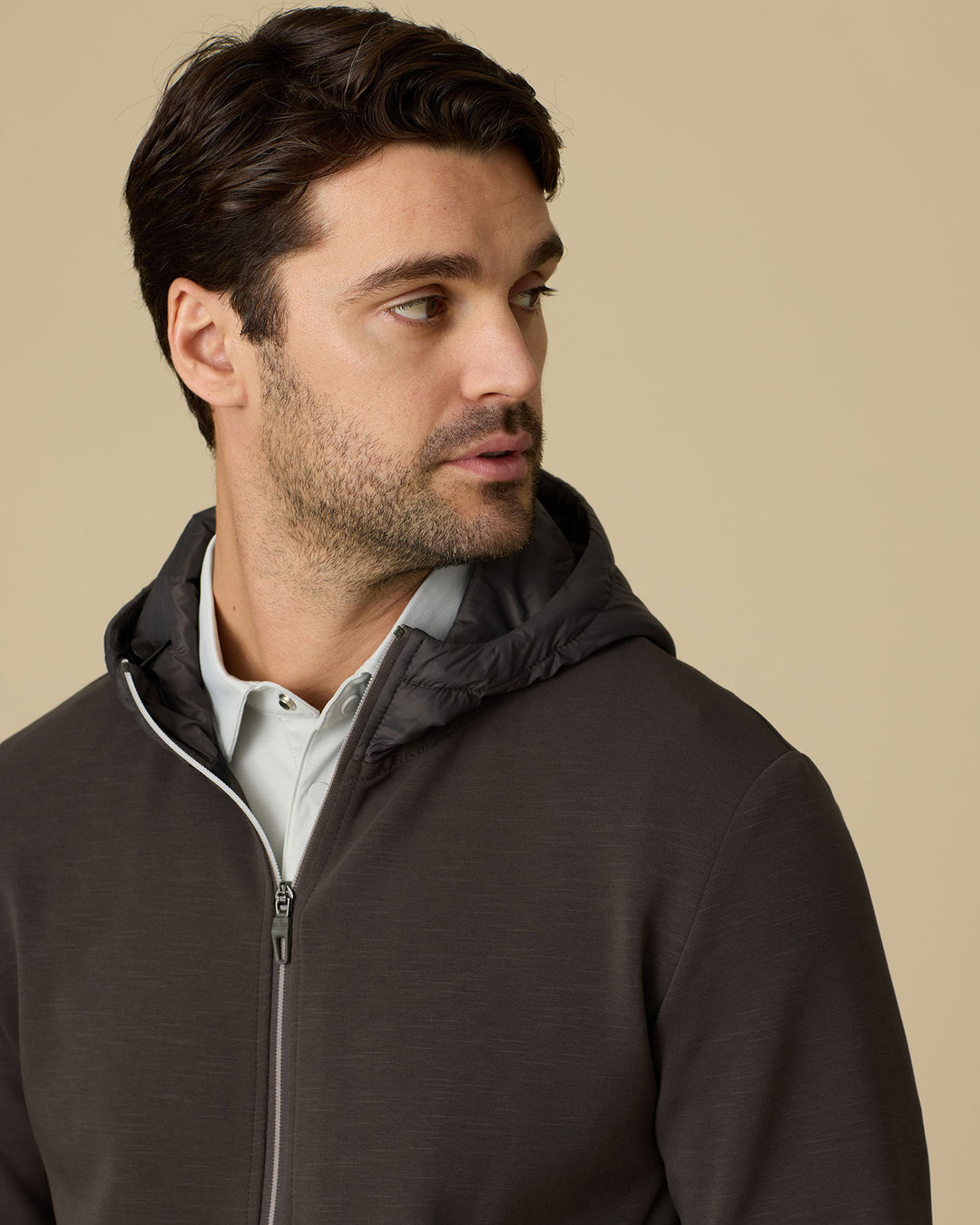 THOMASTON STRETCH FULL-ZIP HOODED JACKET
