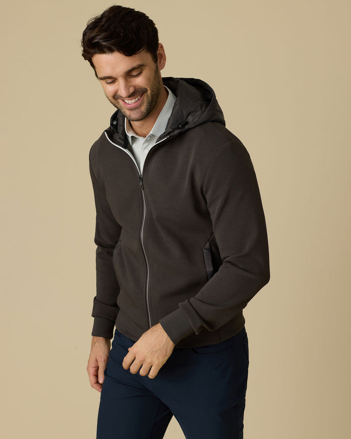 THOMASTON STRETCH FULL-ZIP HOODED JACKET