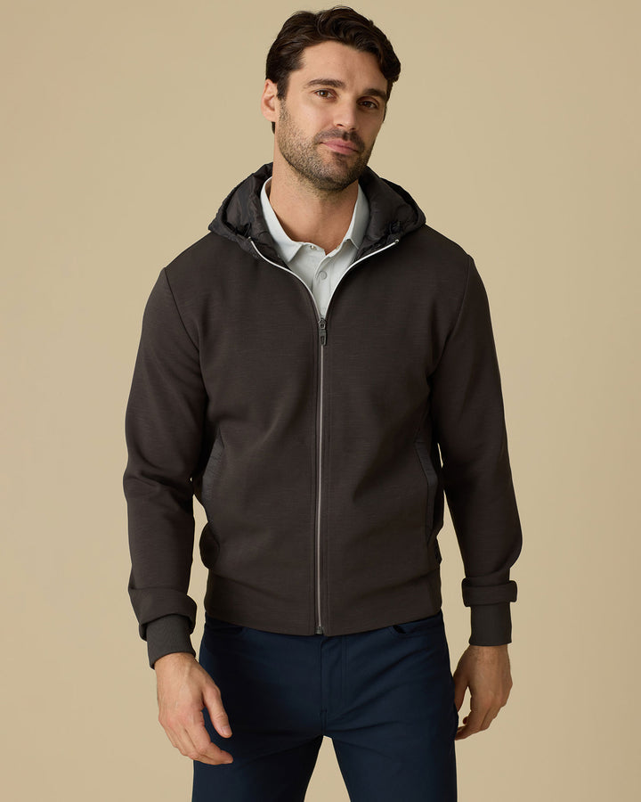 THOMASTON STRETCH FULL-ZIP HOODED JACKET