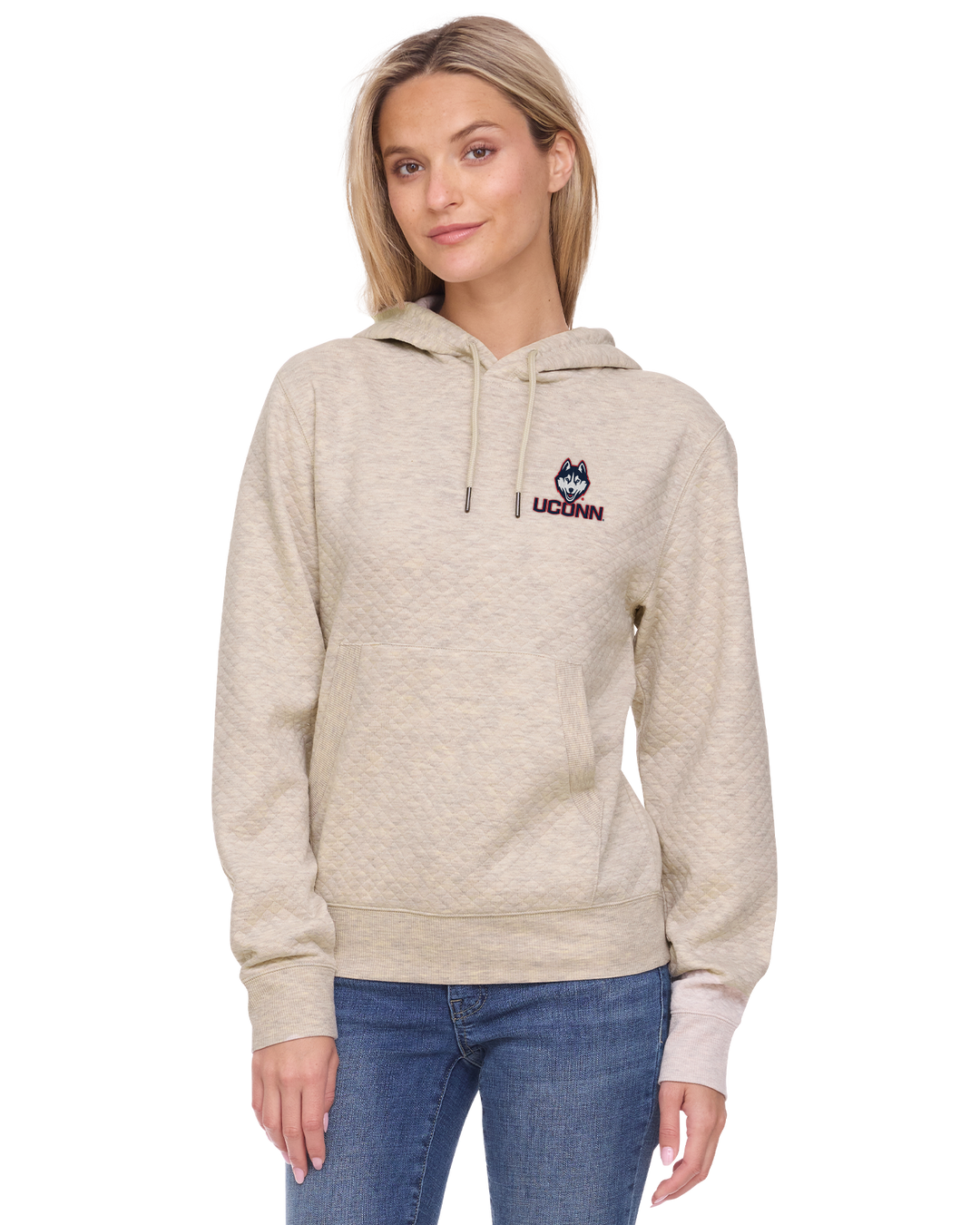 UCONN WOMEN'S BRADNER SUPER SOFT QUILTED HOODIE