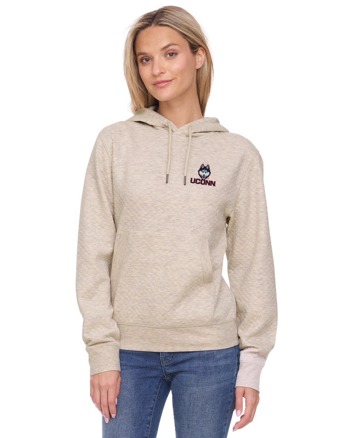 UCONN WOMEN'S BRADNER SUPER SOFT QUILTED HOODIE