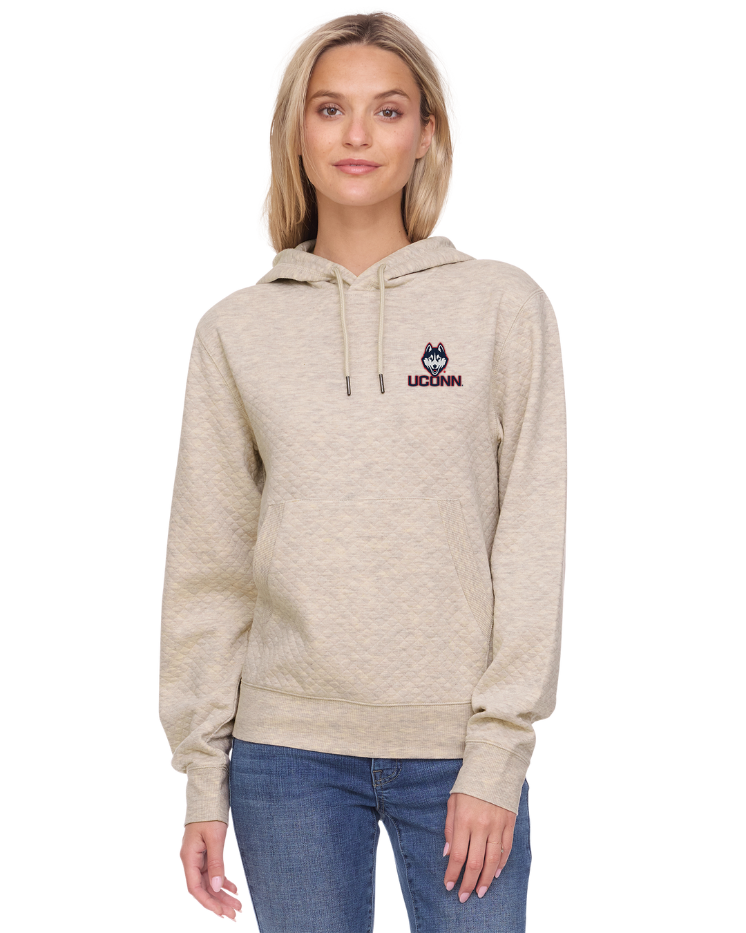 UCONN WOMEN'S BRADNER SUPER SOFT QUILTED HOODIE