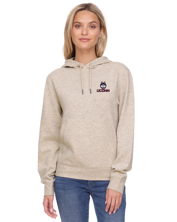 UCONN WOMEN'S BRADNER SUPER SOFT QUILTED HOODIE