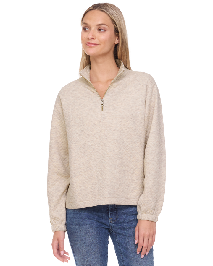 WOMEN'S BRADNER SUPER-SOFT QUILTED 1/4-ZIP